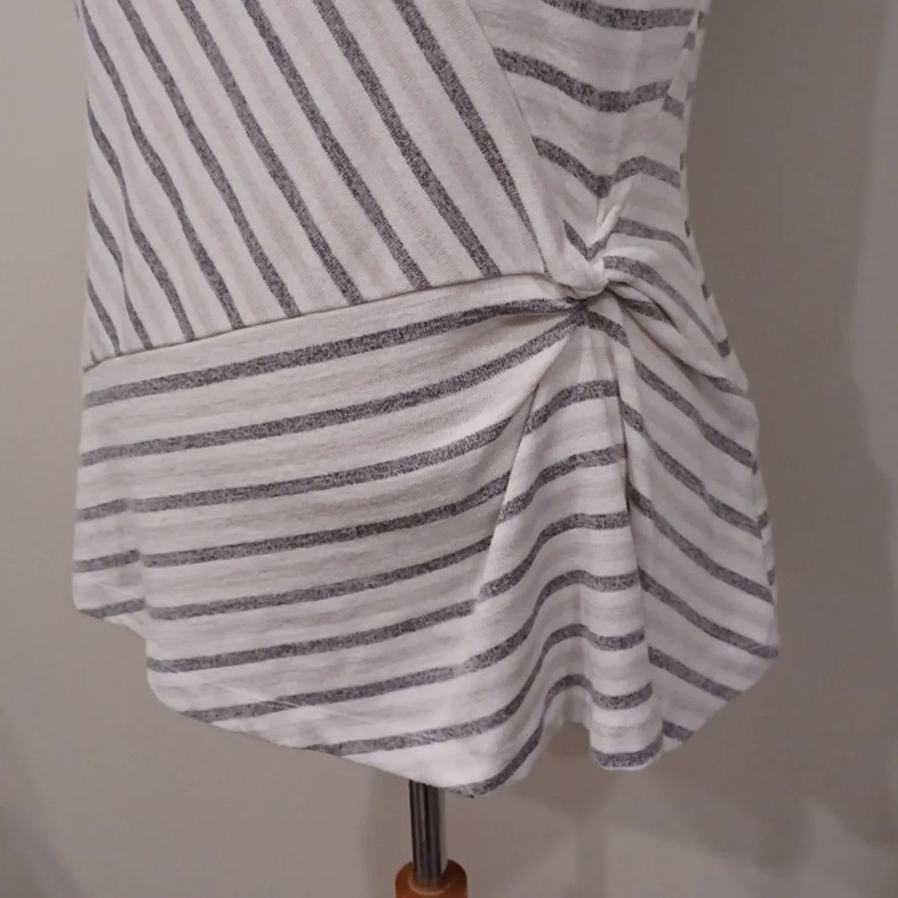 Banana Republic Pink/Gray Luxespun Twist Front Tank- Sz. Sm - Picture 3 of 8